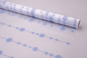 Matte film 0.7 × 10 m. "Atoms" Light blue