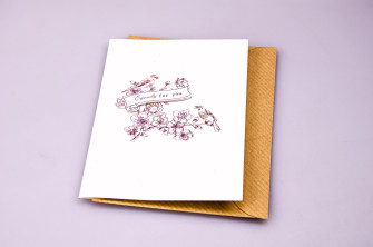 Postcard with envelope "Vintage" 8.5 * 12.5 cm MINI1824