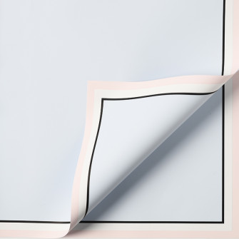 Matte film in sheets "White border" P.JYXK-04 Bubble Blue