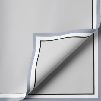 Matte film in sheets "White border" P.JYXK-08 Gray