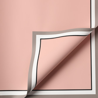 Matte film in sheets "White border" P.JYXK-12 Mist Rose