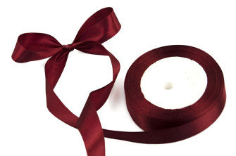 Satin ribbon 2cm x 25 yards Bordeaux 48