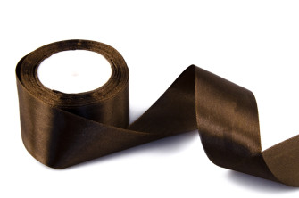 Satin ribbon 5 cm * 30 m Chocolate 37