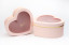 Set of boxes "Heart" with a transparent window of 3 pcs 1011A Pink
