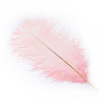 Ostrich pink feathers 40-45 cm
