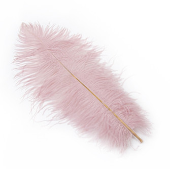 Ostrich feathers dark powder 40-45cm