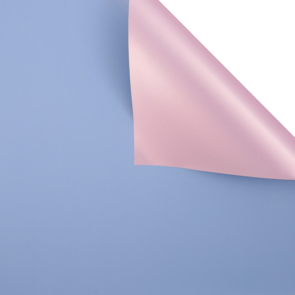 Пленка матовая  двосторонняя 60 × 60 см Pink gold 108 Blue Smoke