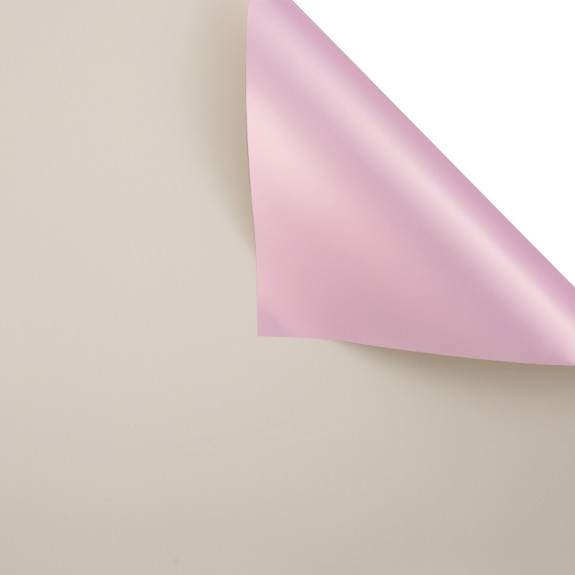 Плівка матова двостороння 60 × 60 см Pink gold 158 Milky Tea