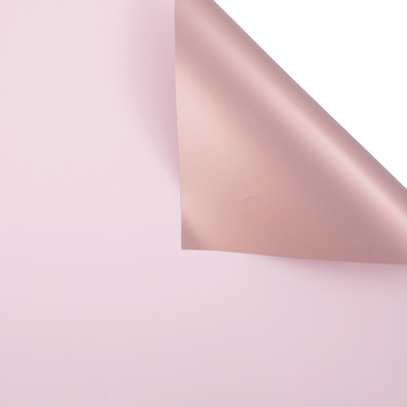Matte double sided film 60 × 60 cm. Pink gold  168 Icy Pink