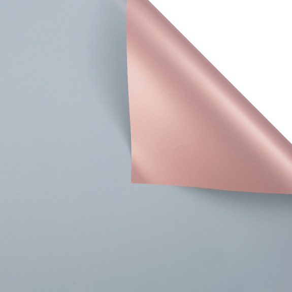 Matte double-sided film 60 × 60 cm P.MGOY 128 Light Blue + Rose Gold