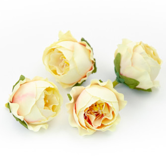 Flower heads rose peony milk