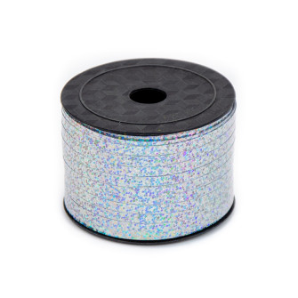 Polypropylene tape "Hologram" of 5 mm x 90 m 86 silver