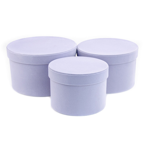 Set of velvet tubes YS2516 Lavender