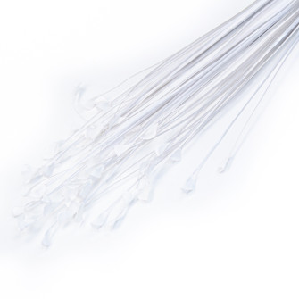 Peacock-grass artificial white