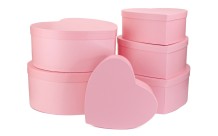 Set of boxes "Heart" with 6 pcs
