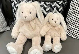 Rabbit with a bow 30cm