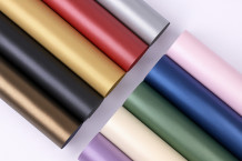 Translucent film with mother of pearl