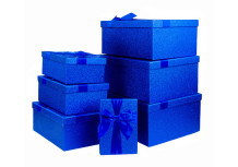 Set of 7 rectangular boxes